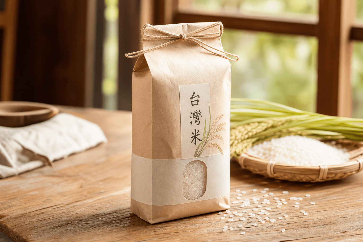 台灣耕種米包裝